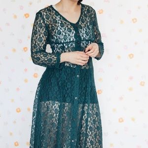 Fun VintageBoho Lace Crocheted Dress